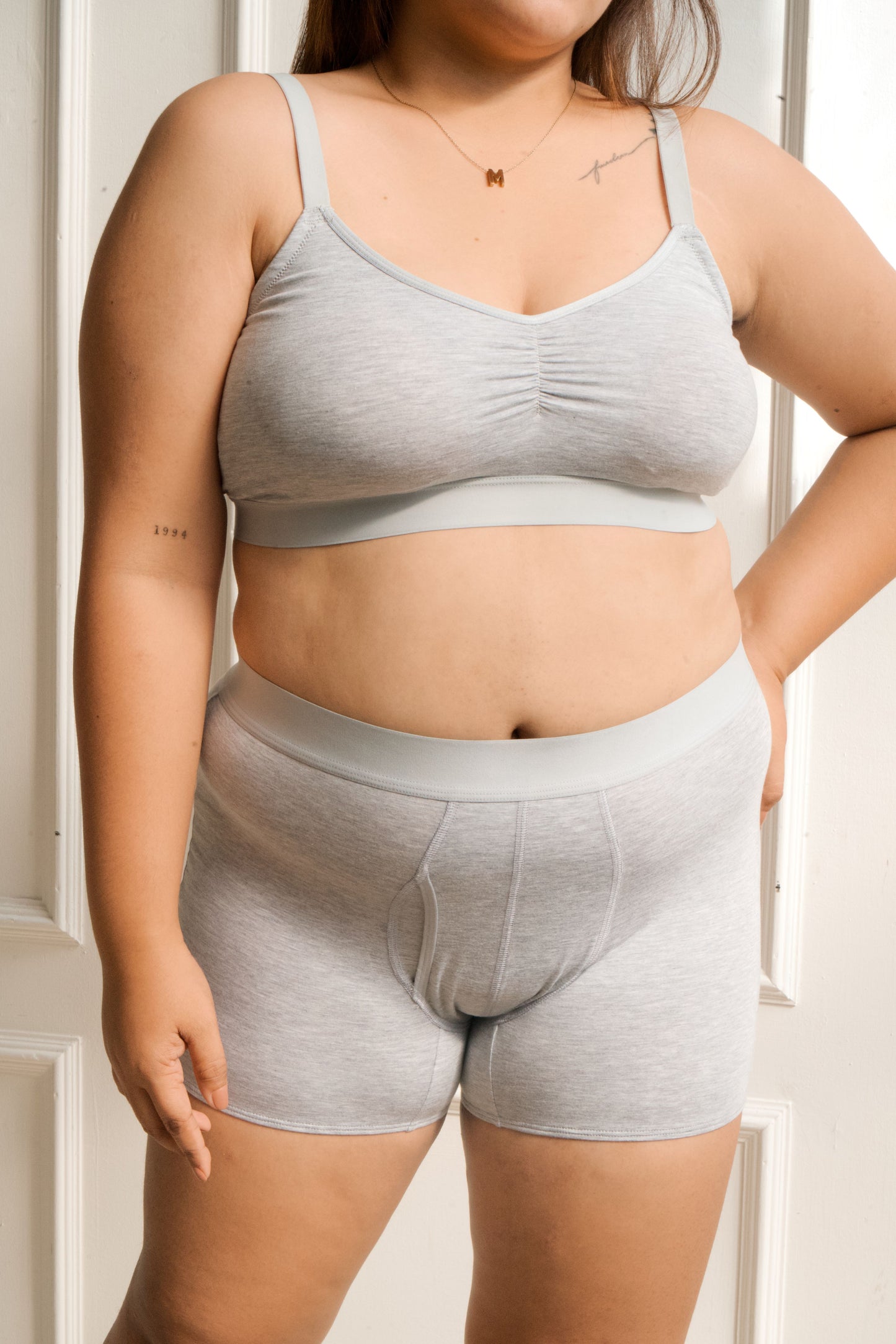 Adjustable Nursing Bralette | Heather Grey