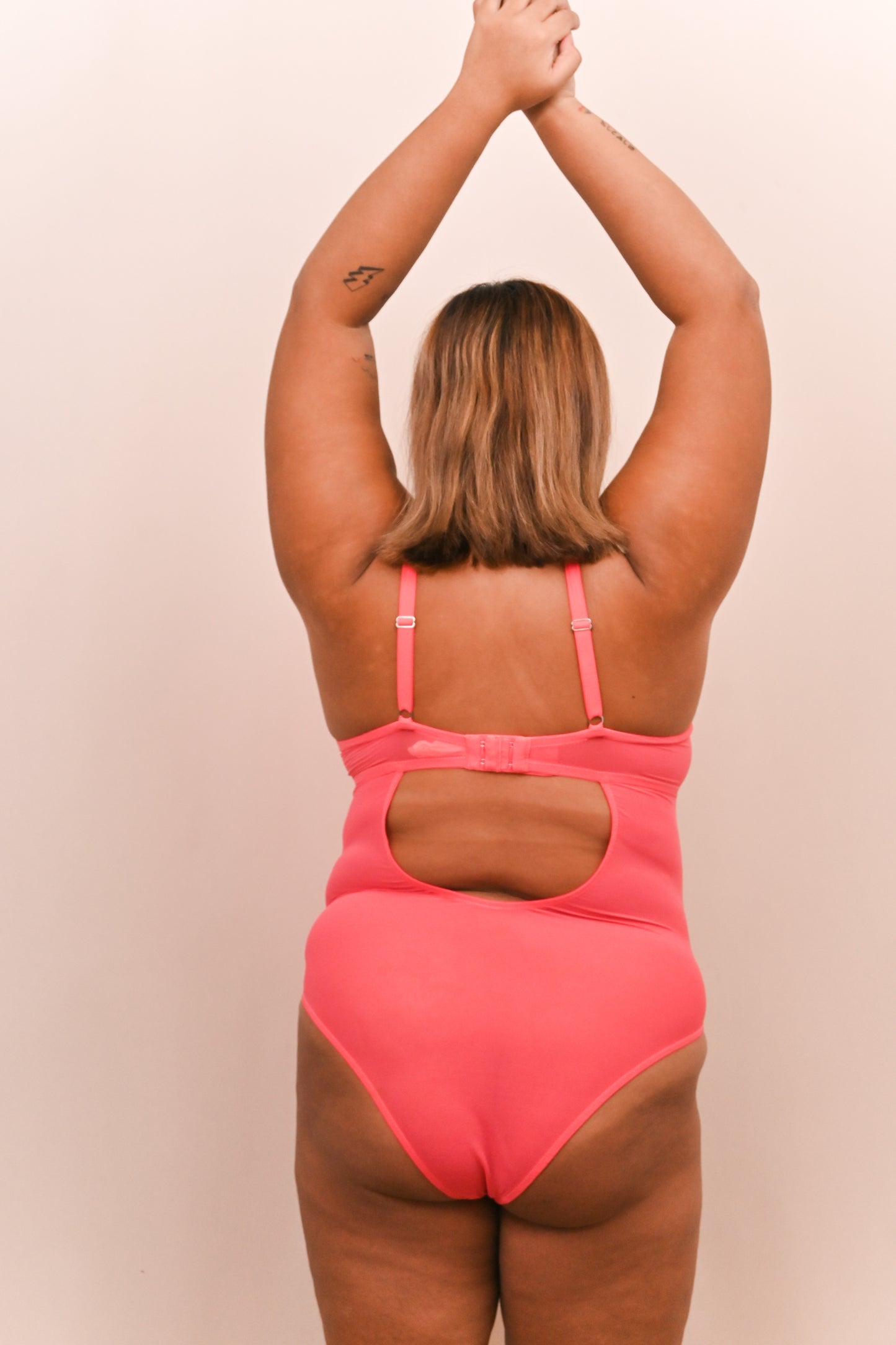 Lace Bodysuit | Coral