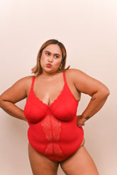 Lace Bodysuit | Barbados Red