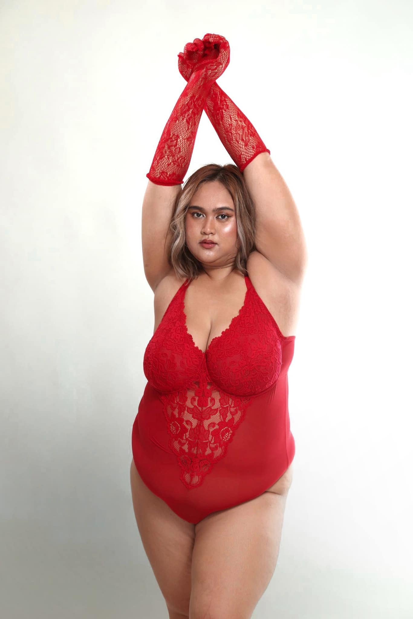 Lace Bodysuit | True Red
