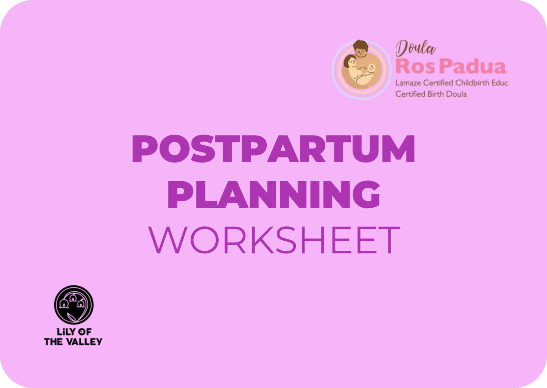 Postpartum Planning Worksheet