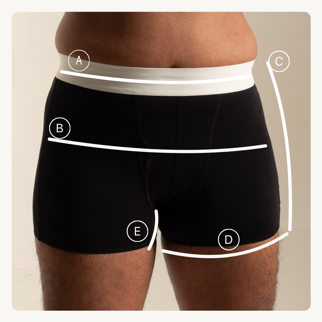 Moderate Absorbency Period Boxer | Black