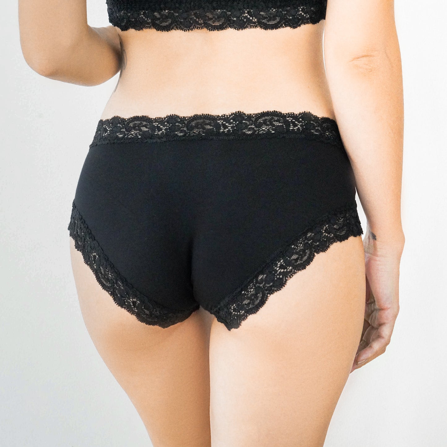 Hip-Hugger Lounge Panties | Rich Black