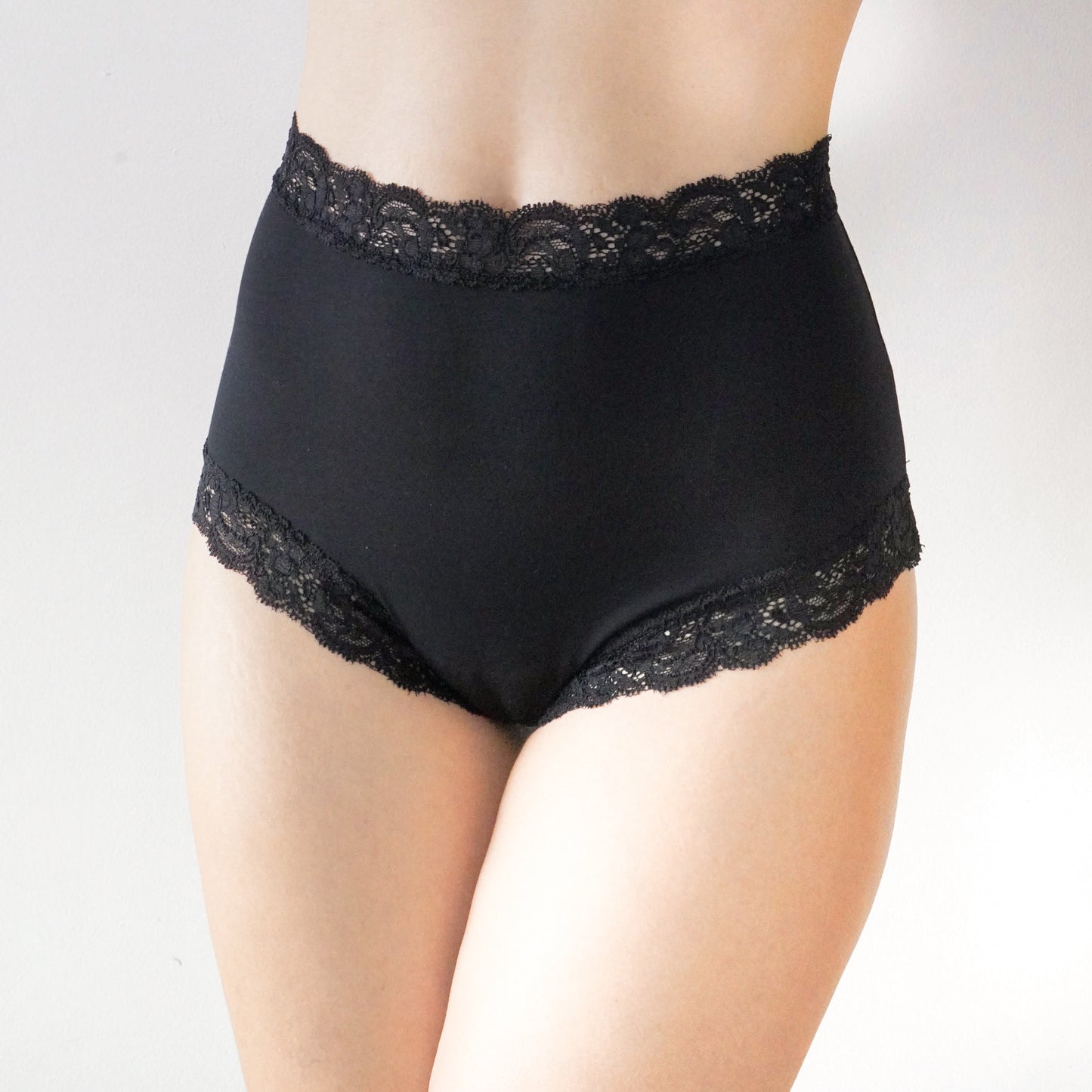 High Waist Lounge Panties | Rich Black