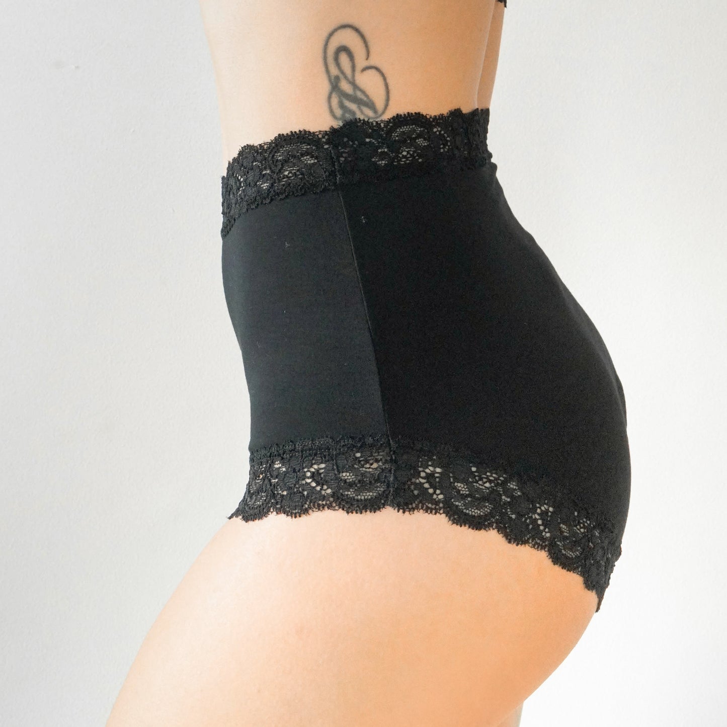 High Waist Lounge Panties | Rich Black