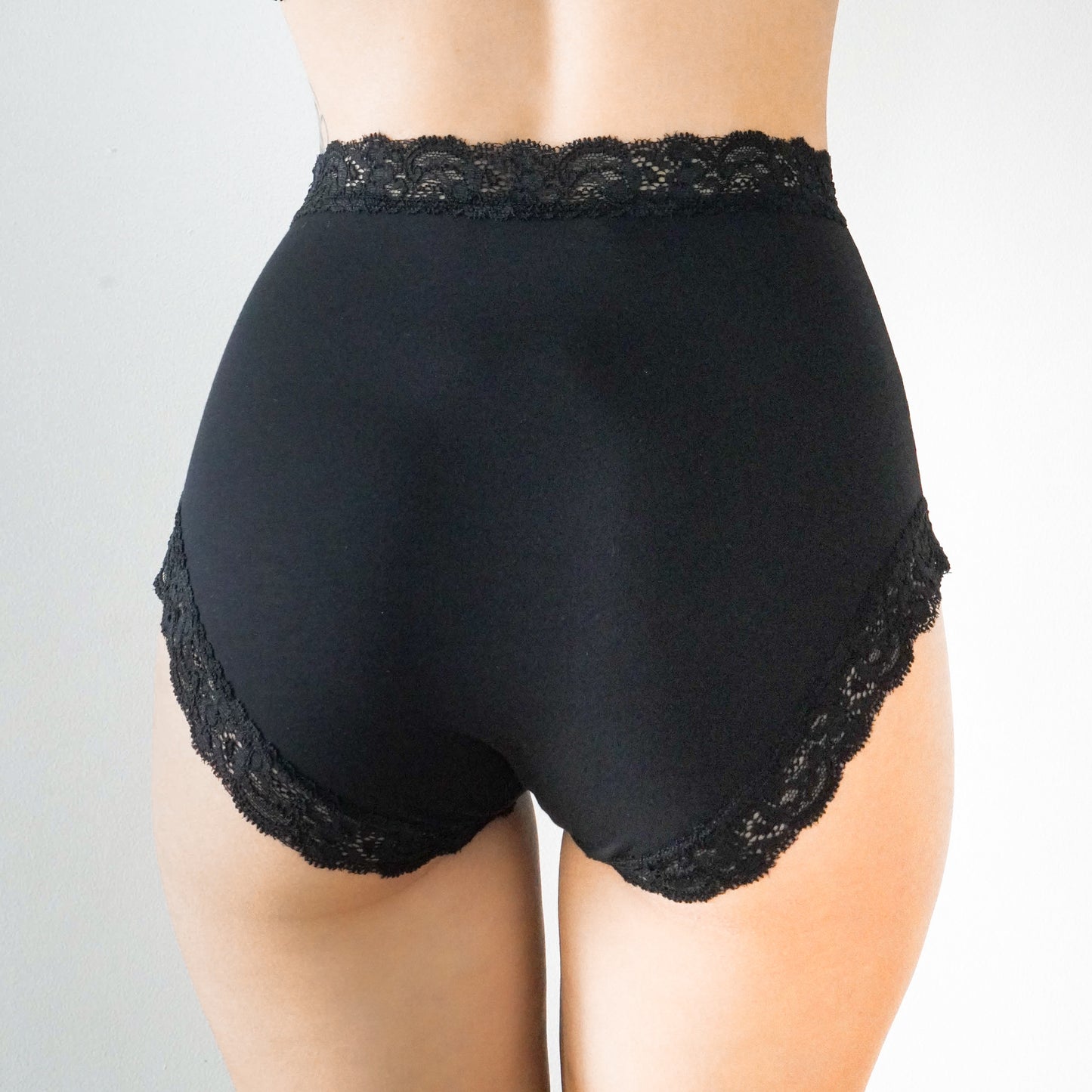 High Waist Lounge Panties | Rich Black