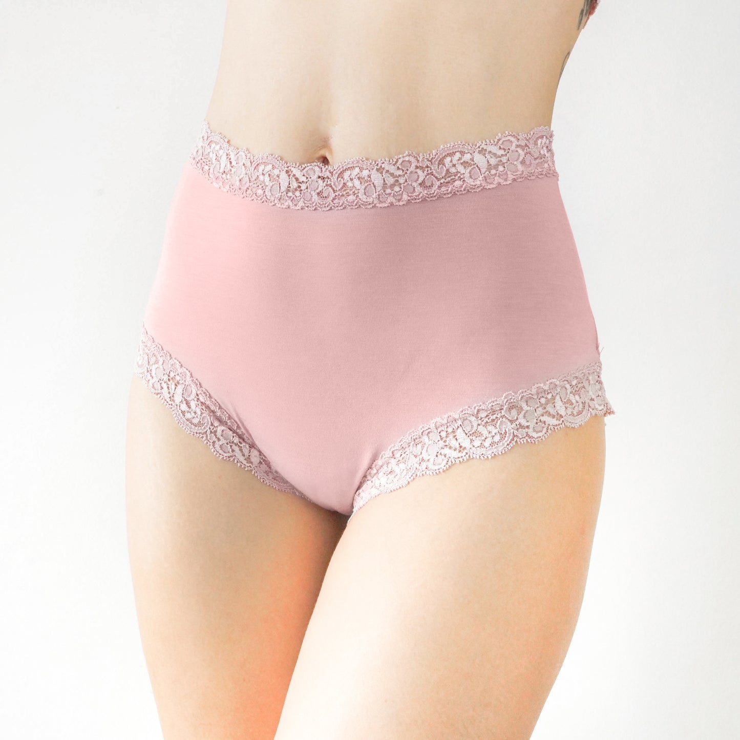 High Waist Lounge Panties | Rosewood