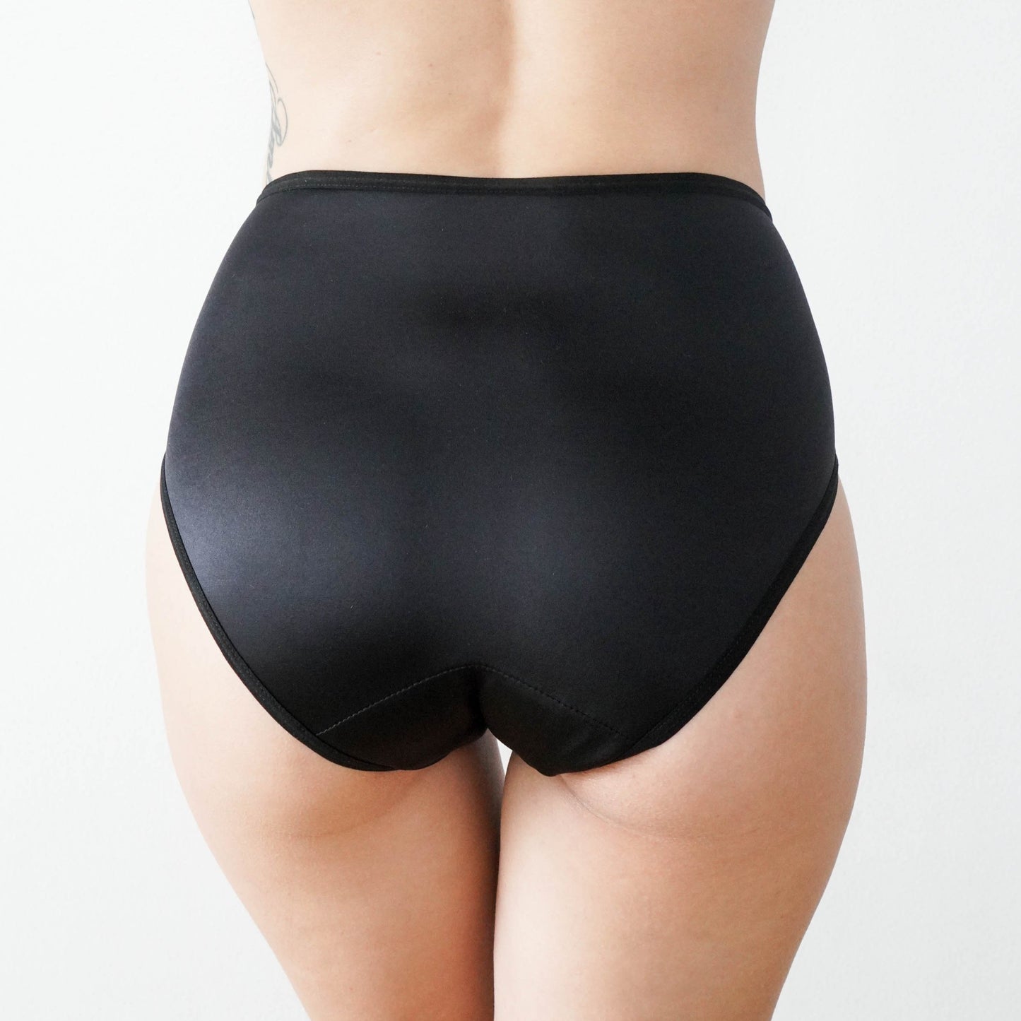 High Waist Moderate Absorbency Period Undies | Black