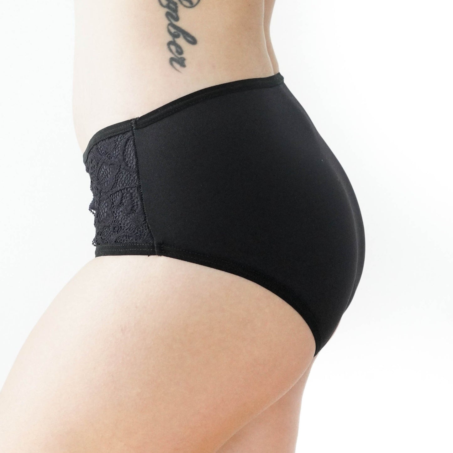 Hipster Moderate Absorbency Period Undies | Black