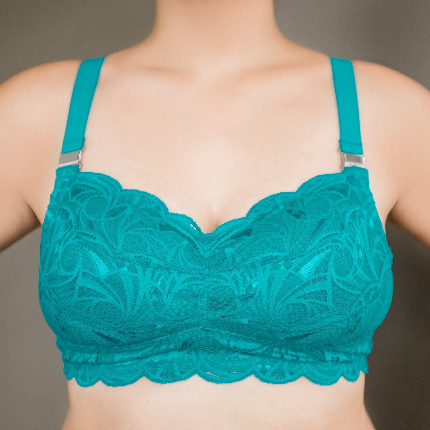 All-Lace Nursing & Pumping Bra | Ceramic Green