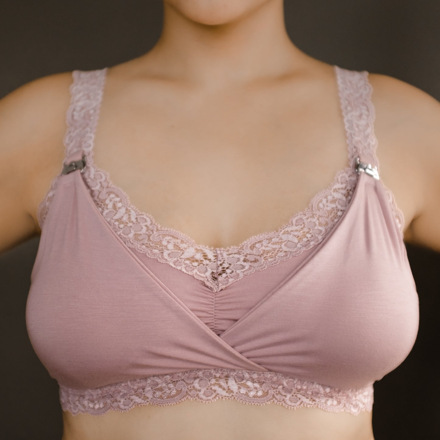 clip-on nursing bralette front