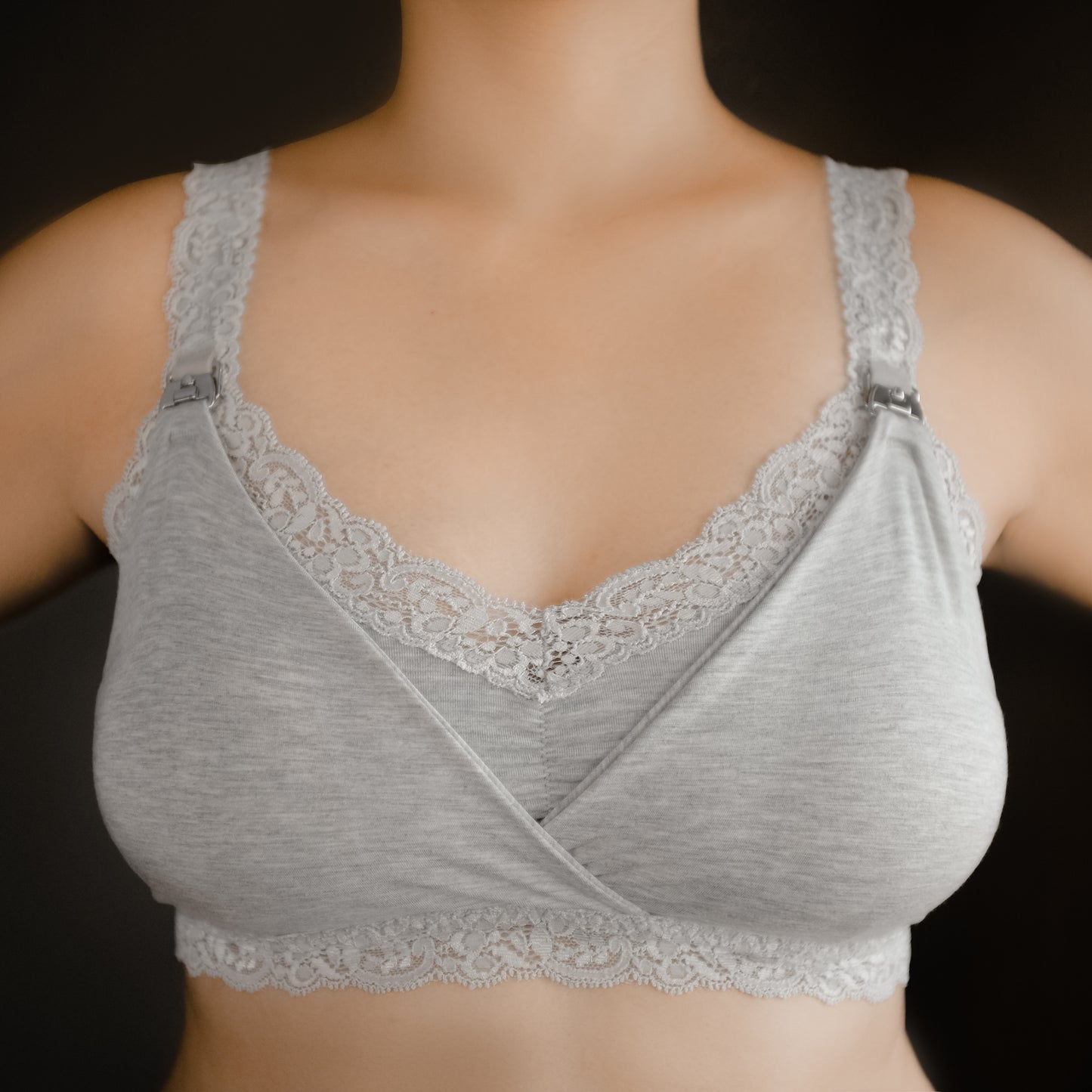 clip-on nursing bralette front