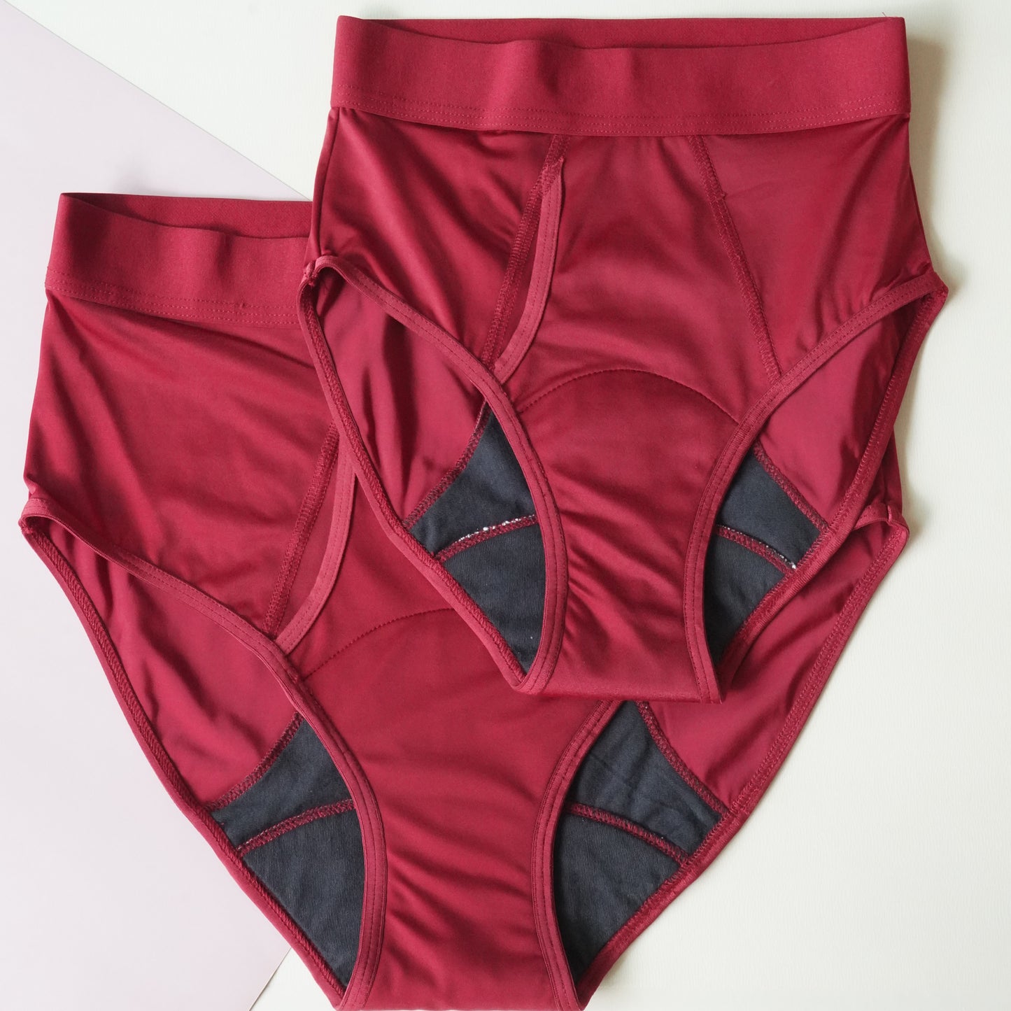 High Waist Moderate Absorbency Period Briefs | Rhubarb