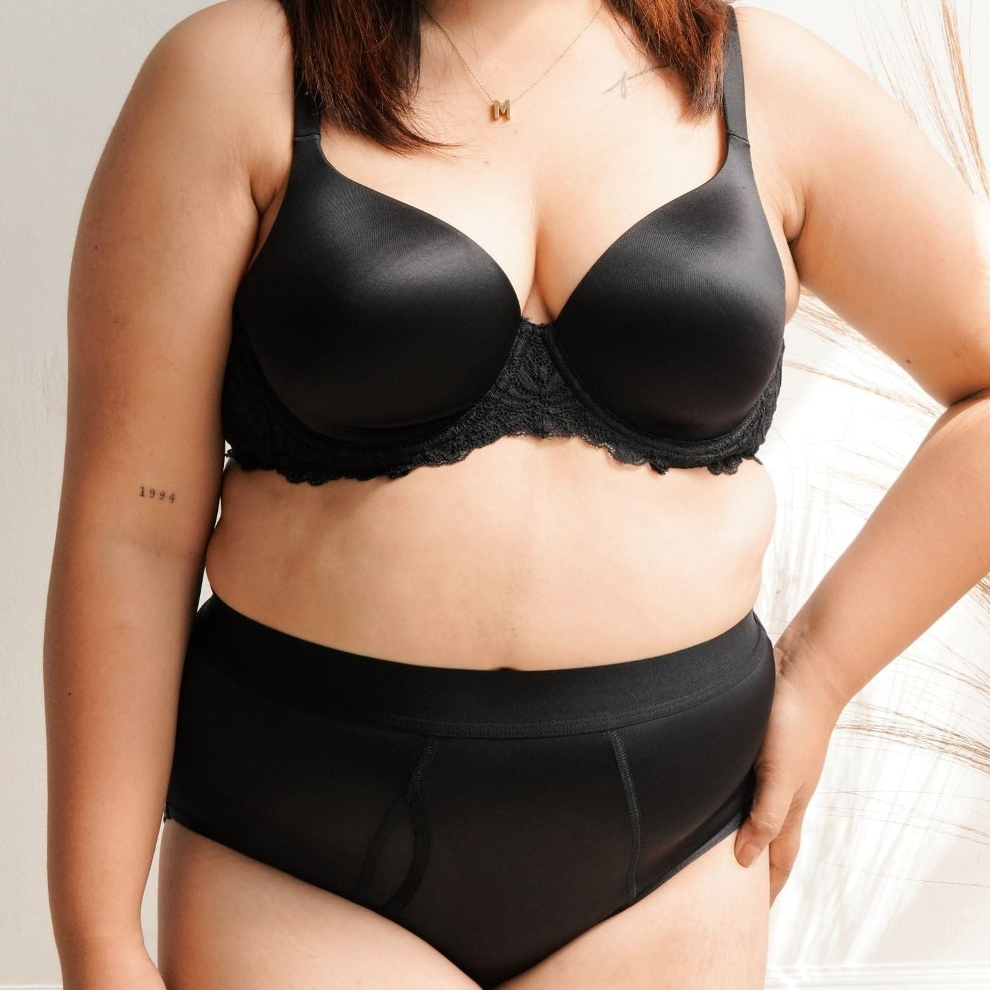 High Waist Moderate Absorbency Period Briefs | Rhubarb