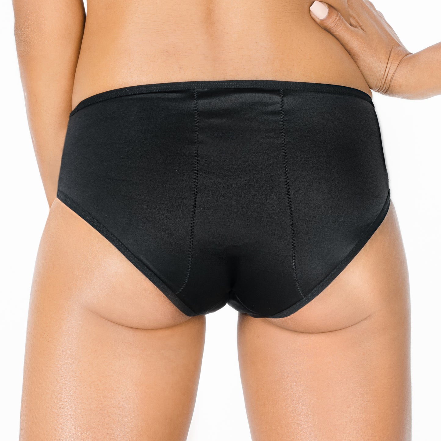 Hipster Period Undies for Winged Pads | Black