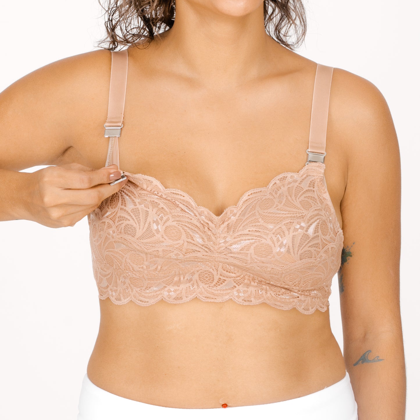 Life Lilies Everyday Lace Nursing Bra Milkshake