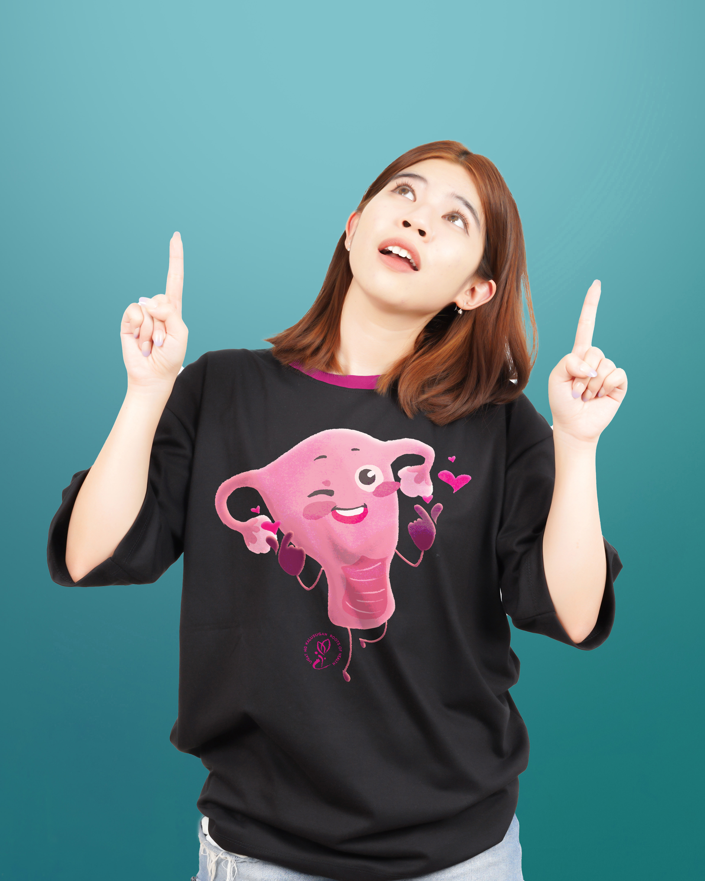 Marites the Matris Cotton Tee | Black