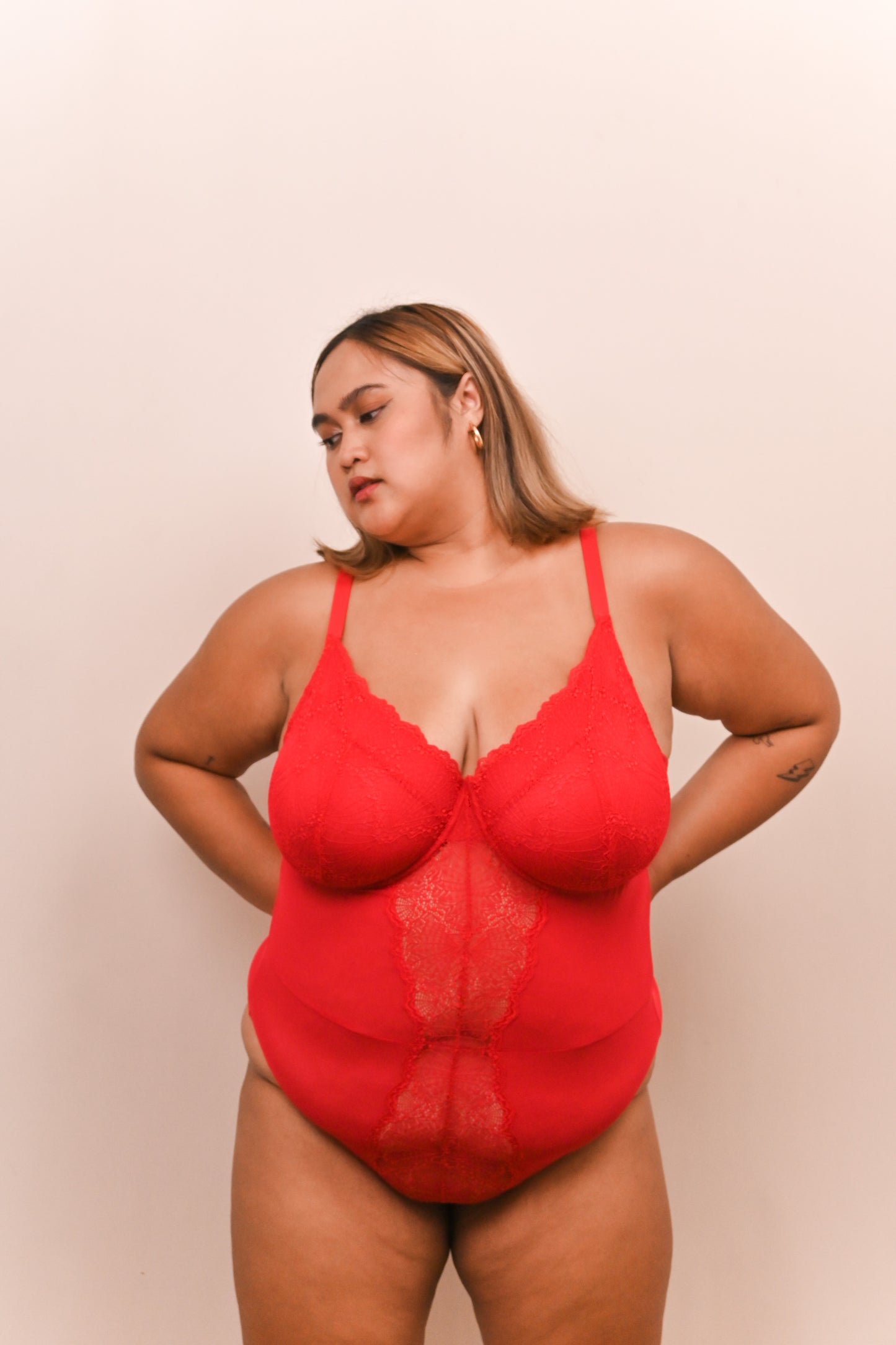 Lace Bodysuit | Barbados Red