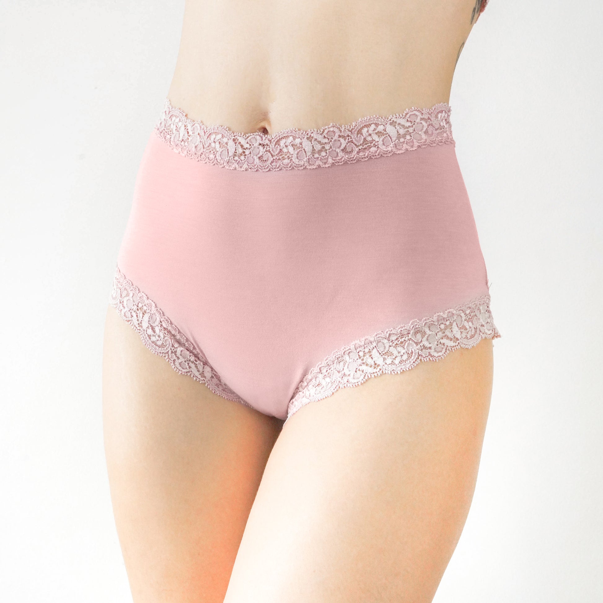 High Waist Lounge Panties  Rosewood – Lily of the Valley