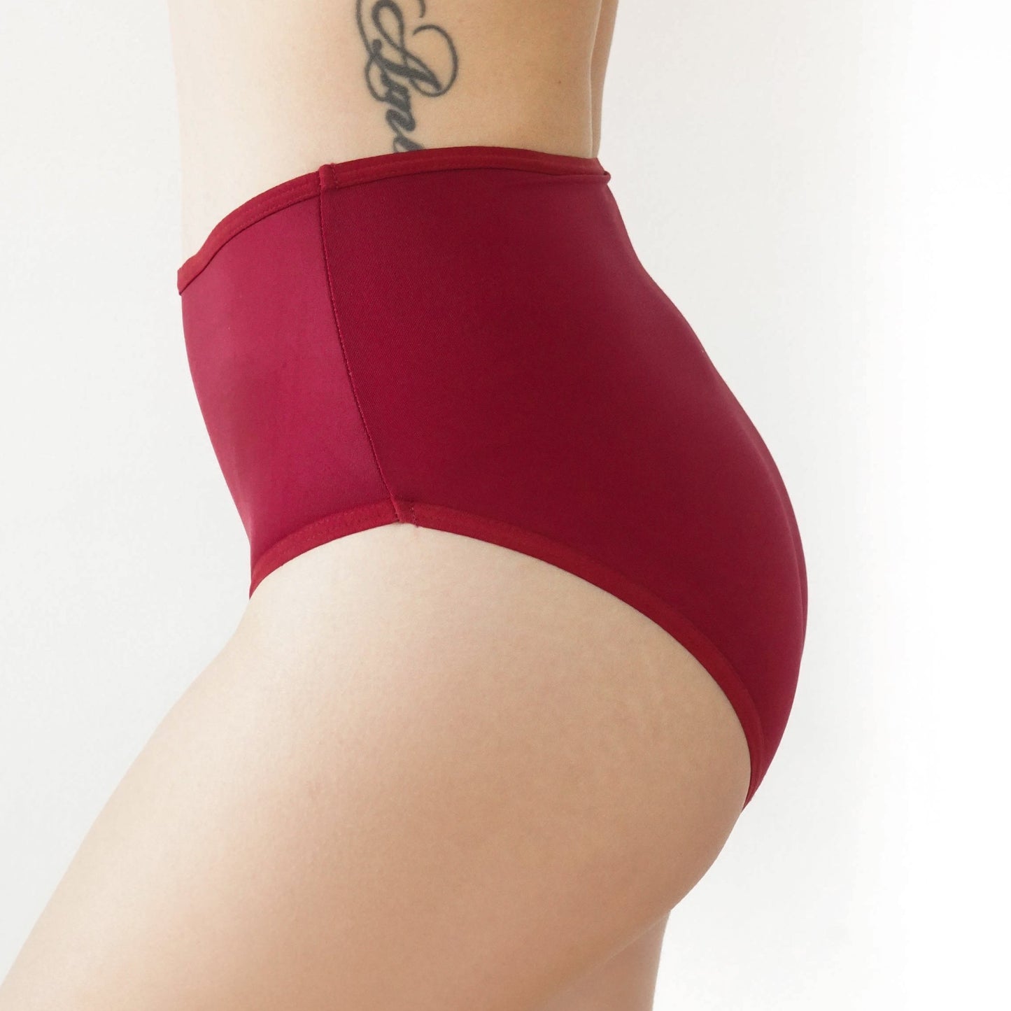 High Waist Moderate Absorbency Period Undies | Rhubarb