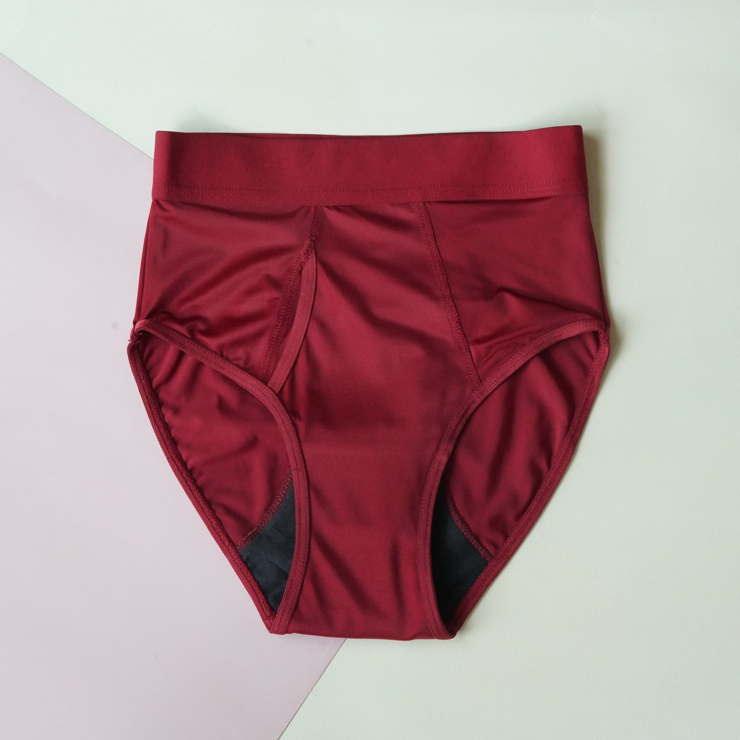 High Waist Period Briefs for Winged Pads | Rhubarb