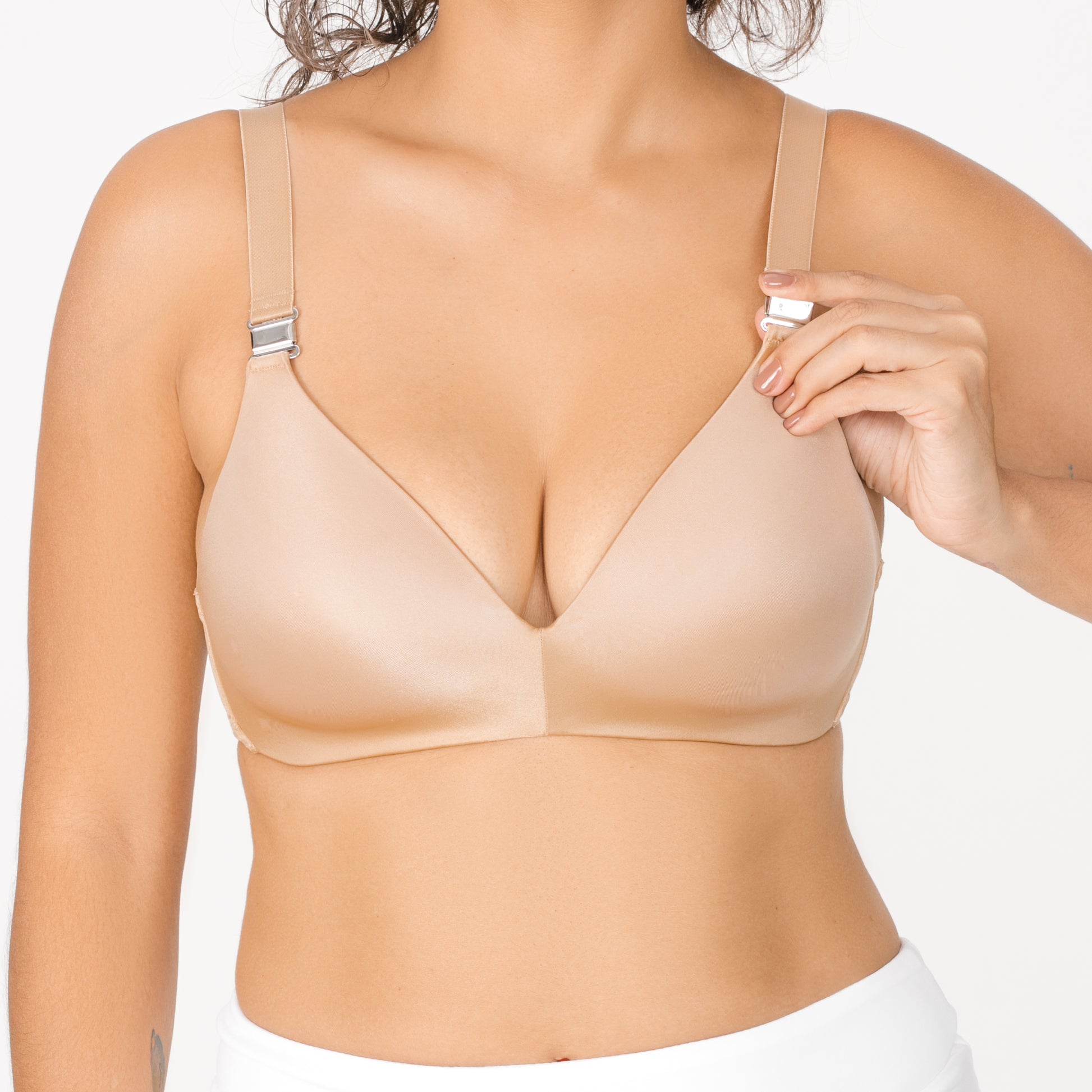 Breast Nest Camisole Bra Alternatives for Large Cup Sizes L Creamy Café,  price tracker / tracking,  price history charts,  price  watches,  price drop alerts