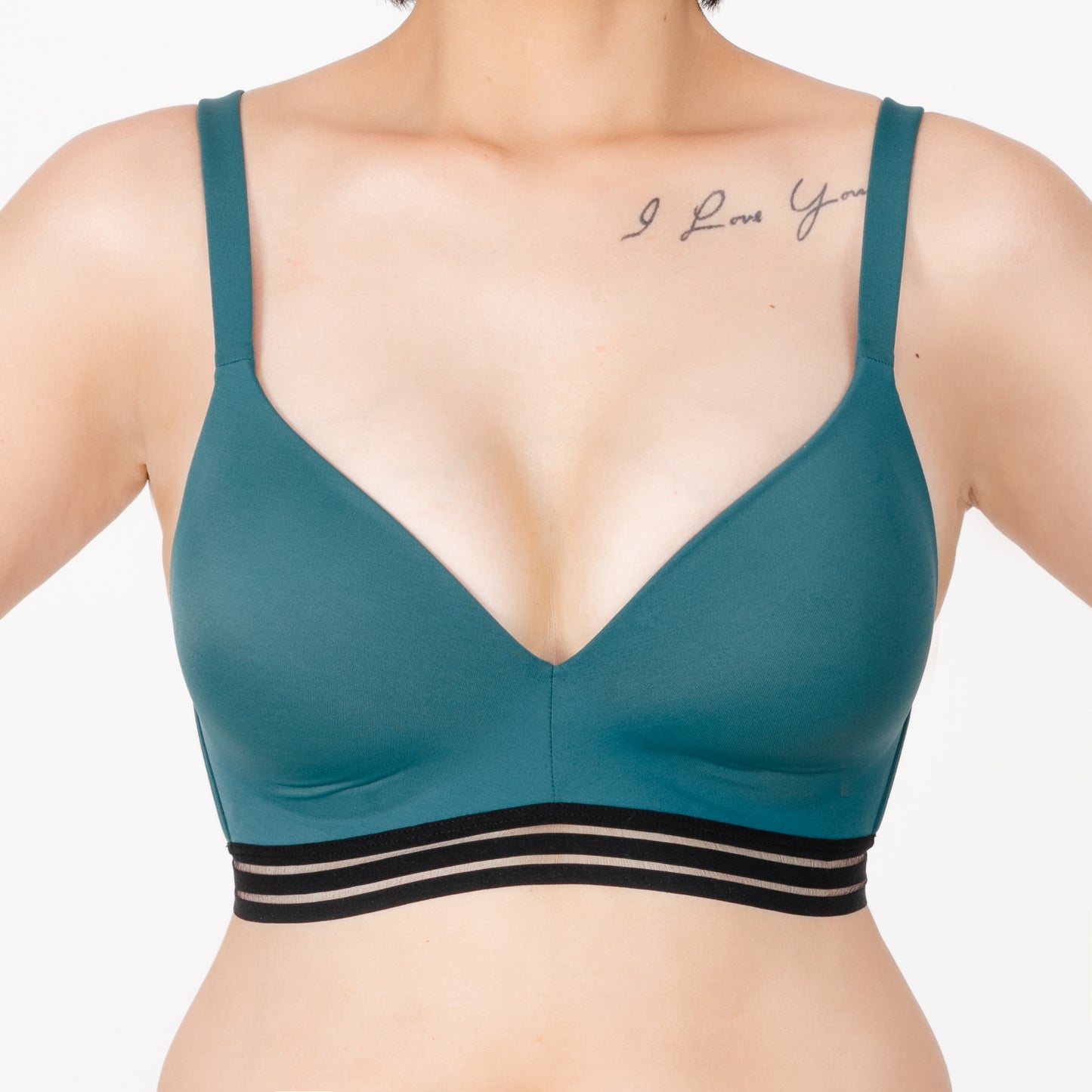 Light Support Sports Bra  Teal Blue – Lily of the Valley